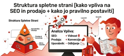 Struktura spletne strani [kako vpliva na SEO in prodajo + kako jo pravilno postaviti]