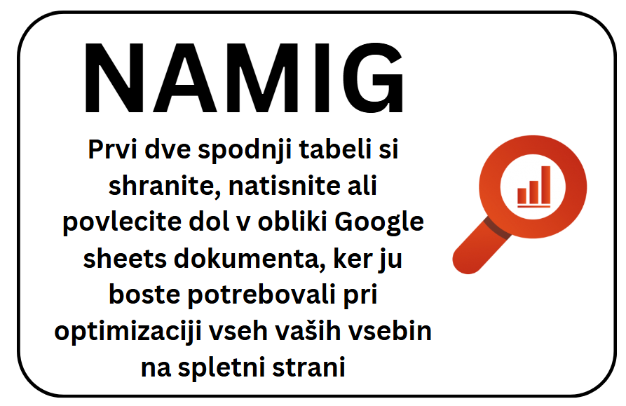 kako optimizirati spletno stran nasvet