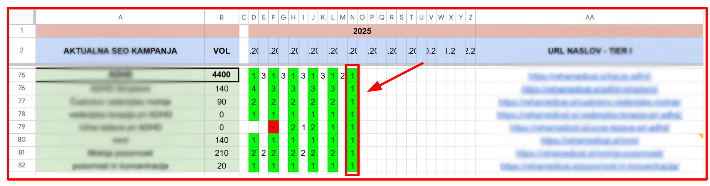 seo rezultat junij 2025
