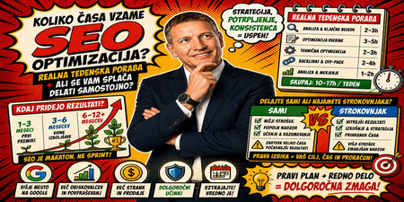 Koliko časa vzame SEO optimizacija [realna tedenska poraba + ali se vam splača delati samostojno]