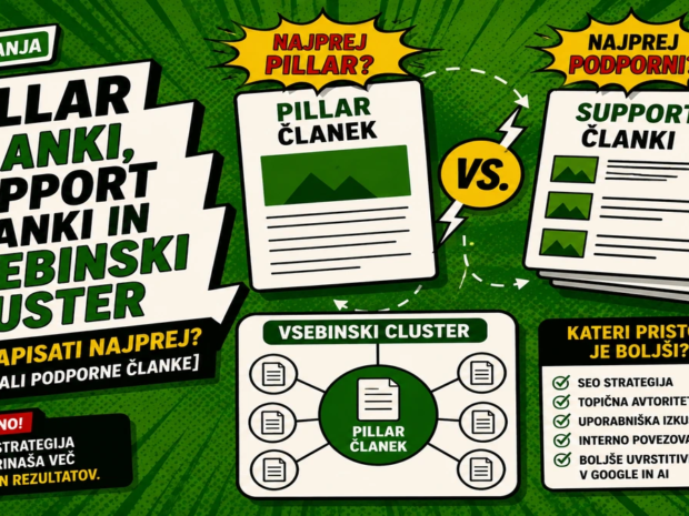pillar članki vs support članki